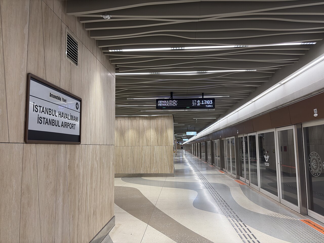 M11 metro station at Istanbul Airport
